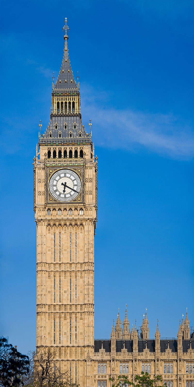 Picture of the Big Ben, the clock tower in London